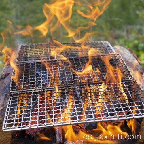 parrilla de camping portátil parrilla al aire libre parrilla de titanio